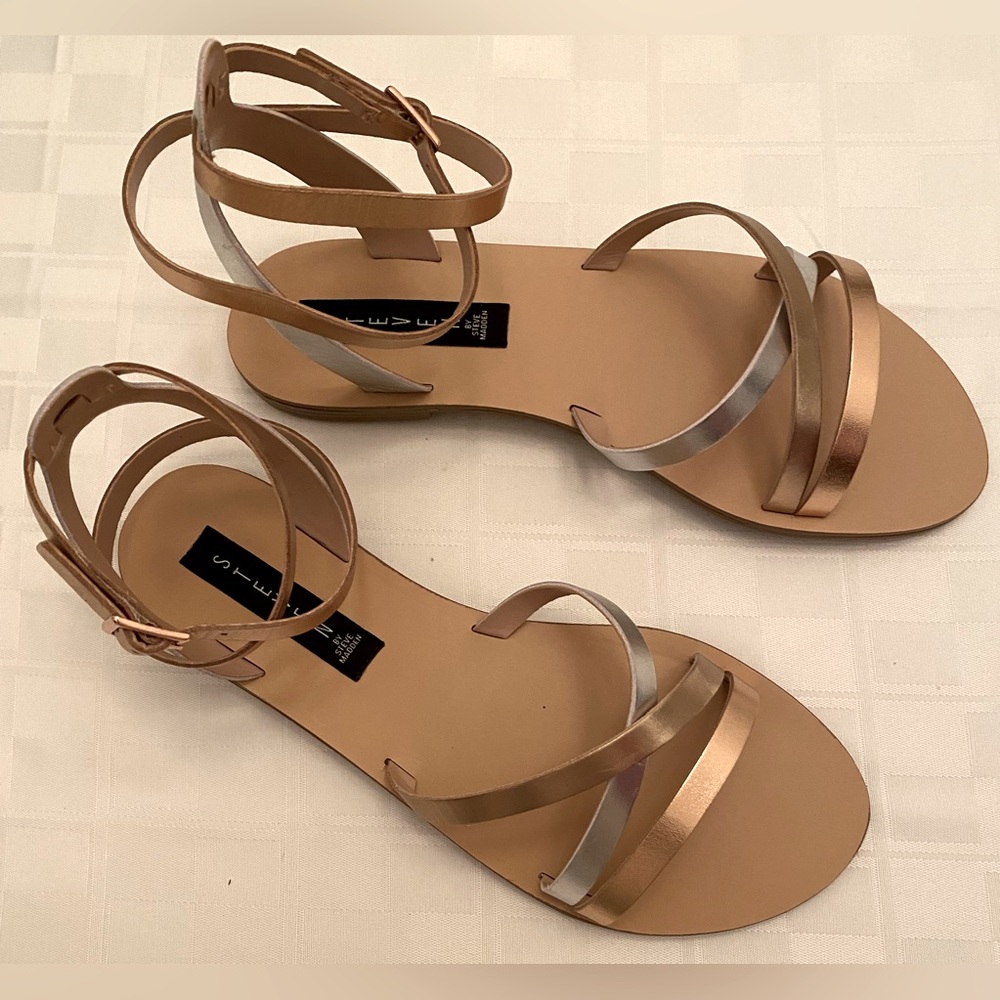 Steven by Steve Madden Mixed Metallic Matas Sandals - Picture 2 of 5